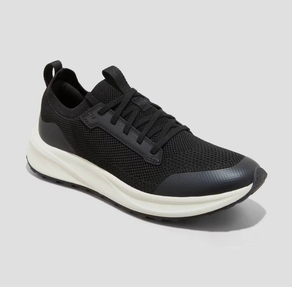 Men Lee Knit Sneakers with Memory Foam Insole - Goodfellow -Black-Size 11